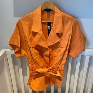 Ellen Tracy Orange Top